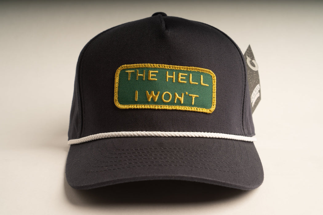 THE HELL I WON'T Blue Captains (rope) hat