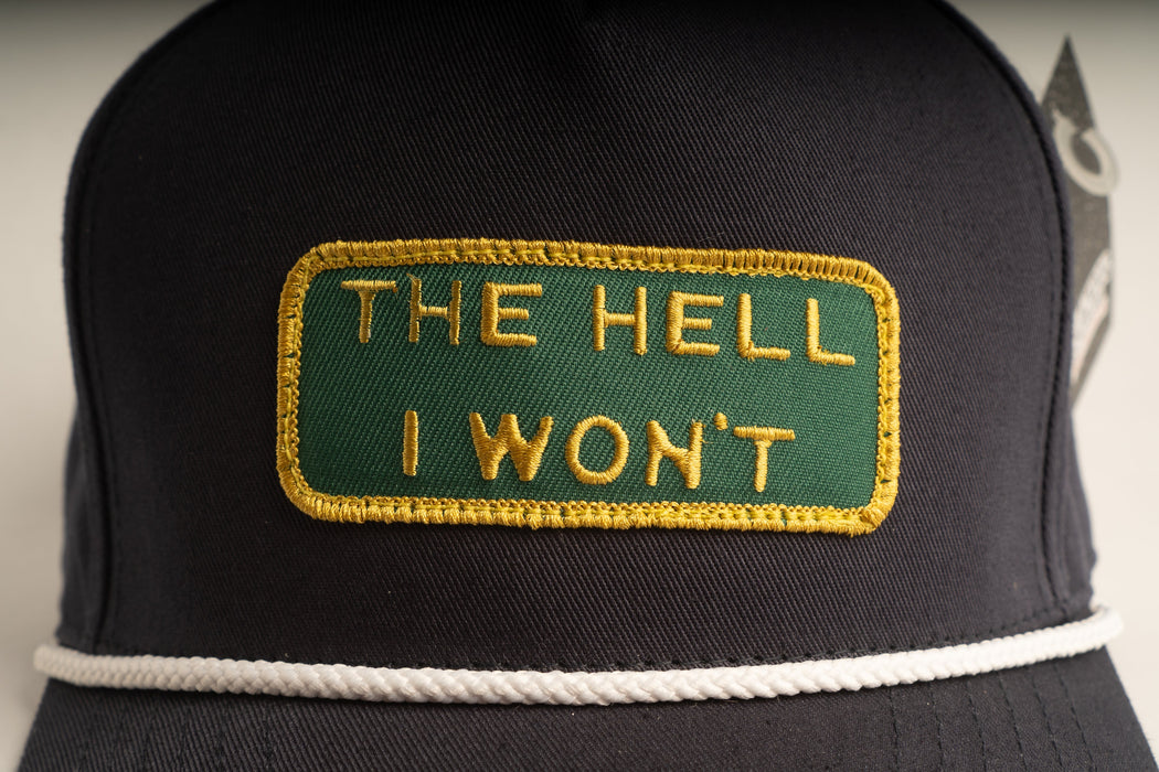 THE HELL I WON'T Blue Captains (rope) hat