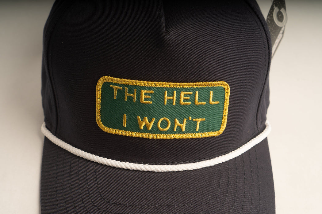 THE HELL I WON'T Blue Captains (rope) hat