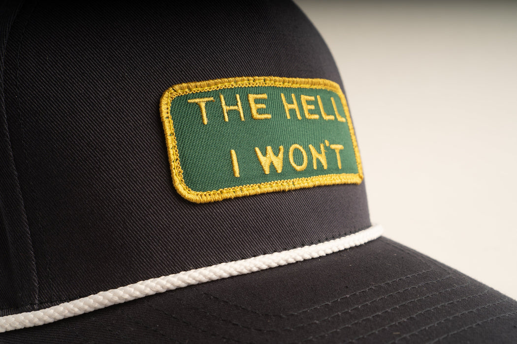 THE HELL I WON'T Blue Captains (rope) hat