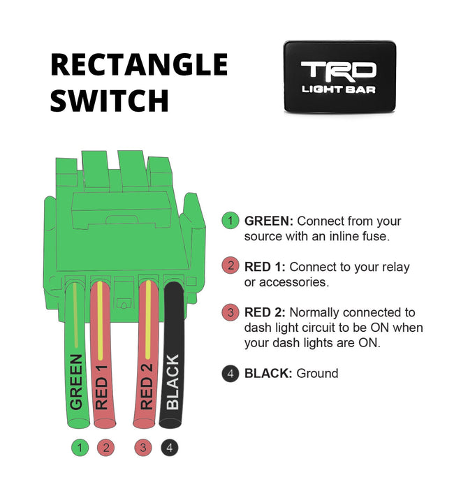 TRD Light Bar Dash Switch