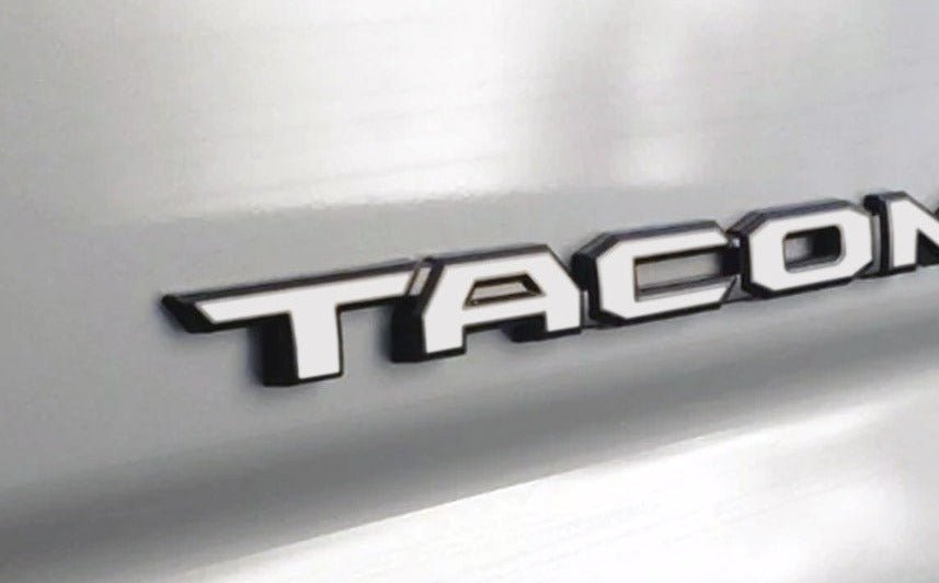 Premium Cast Vinyl Decal Letters for 2024 Tacoma Door Emblems