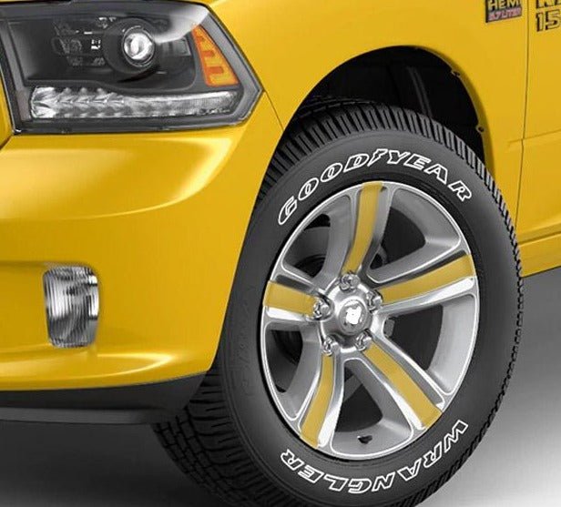 Premium Cast Vinyl Decal Inserts for 2013-2018 RAM 1500 Sport Wheels