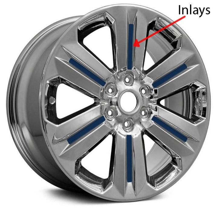 Premium Cast Vinyl Decal Inserts for F-150 Lariat Wheels (Model ALY10171)