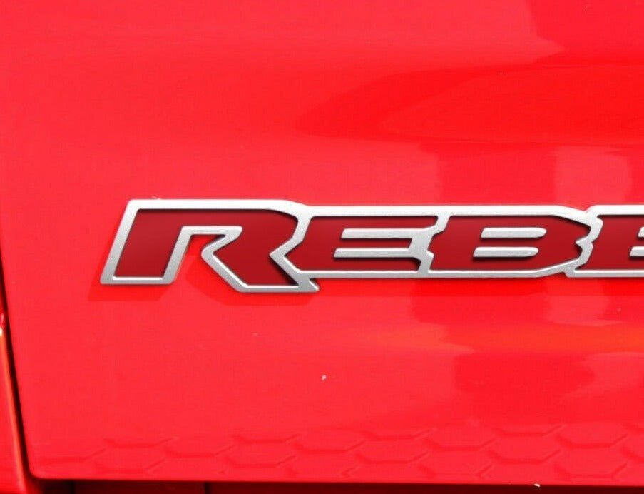 Premium Cast Vinyl Decal Letter Inlays for 2019-2024 RAM 1500 Rebel Tailgate