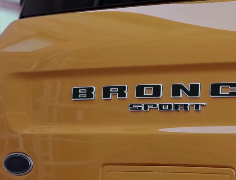 Premium Cast Vinyl Decal Letter Inlays for 2020-2024 Bronco Sport Tailgate