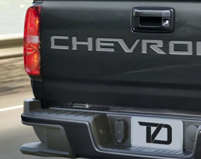 Premium Cast Vinyl Decal Letter Inserts for 2021-2024 Colorado Tailgate