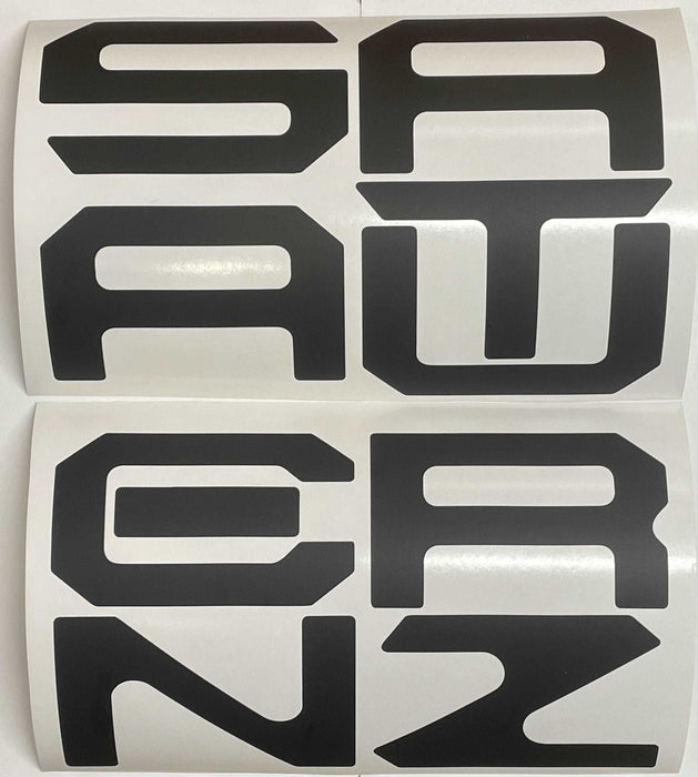 Premium Cast Vinyl Decal Letter Inserts for 2022-2024 Santa Cruz Tailgate