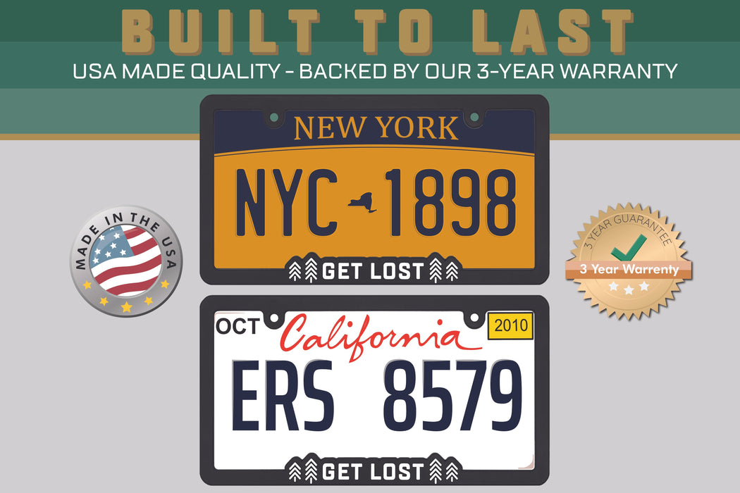 Get Lost - Raised License Plate Frame