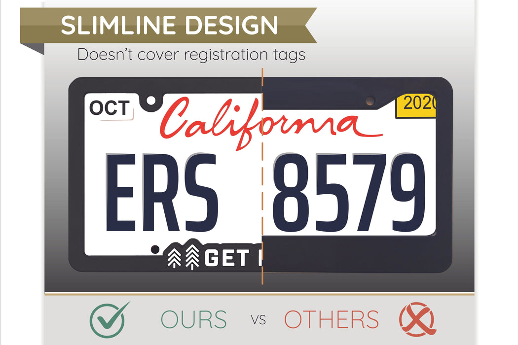 Get Lost - Raised License Plate Frame