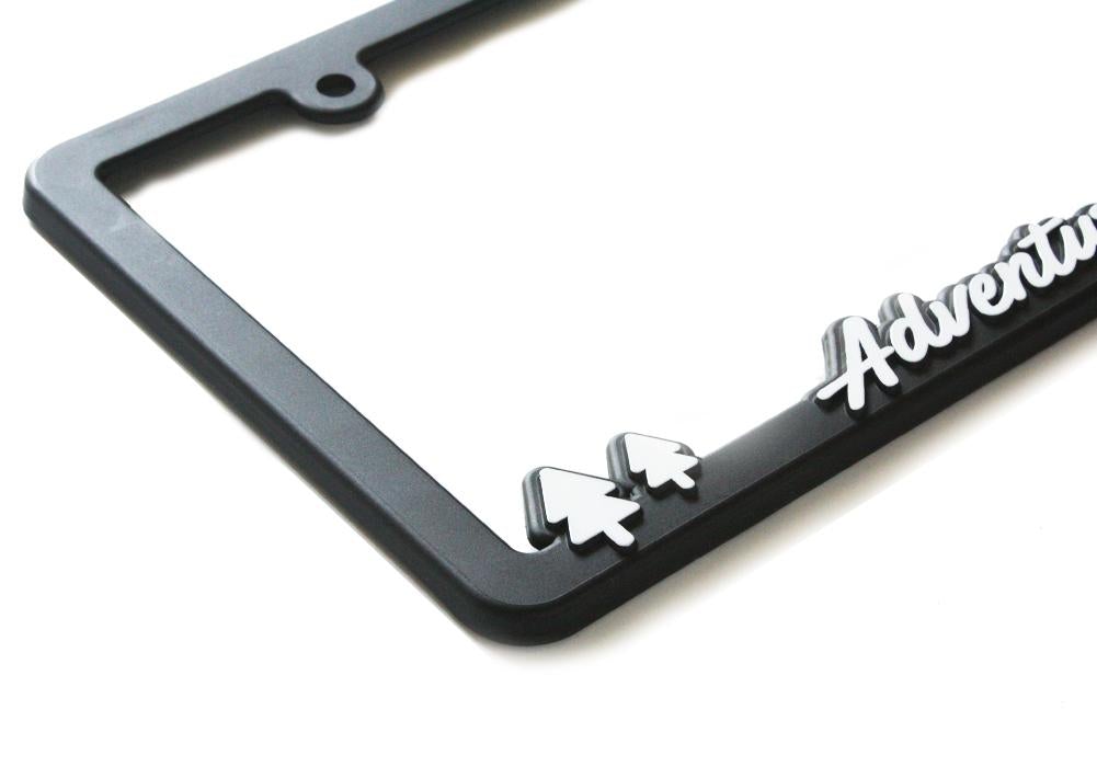 Adventure Awaits - Raised License Plate Frame