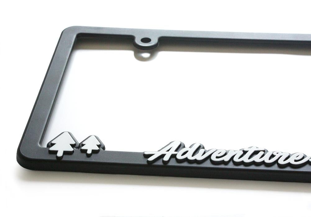 Adventure Awaits - Raised License Plate Frame