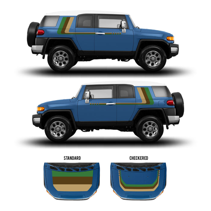 2007-14 FJ Cruiser Checkered Stripe Kit