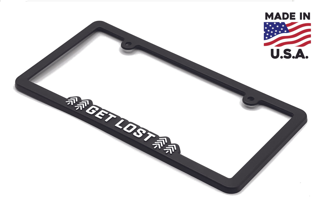 Get Lost - Raised License Plate Frame