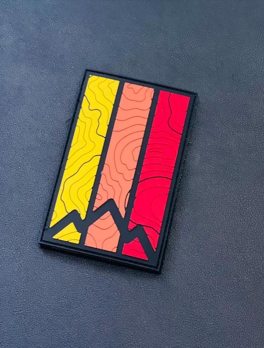 Retro Mountain Topo PVC Patch