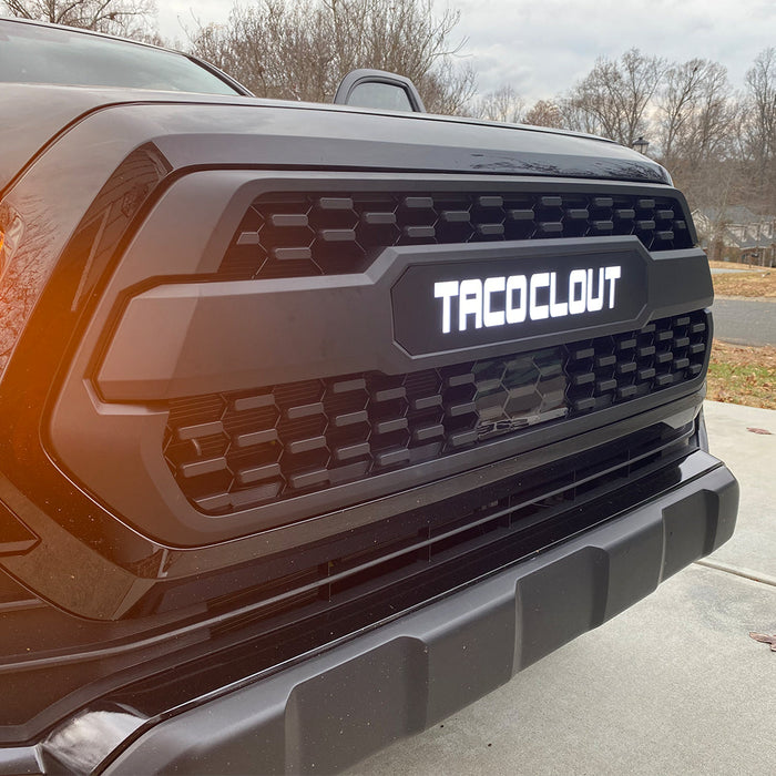 Custom CNC Cut LED Backlit Faux Non OEM TRD Pro Style Grille for 2016-2021 Tacoma