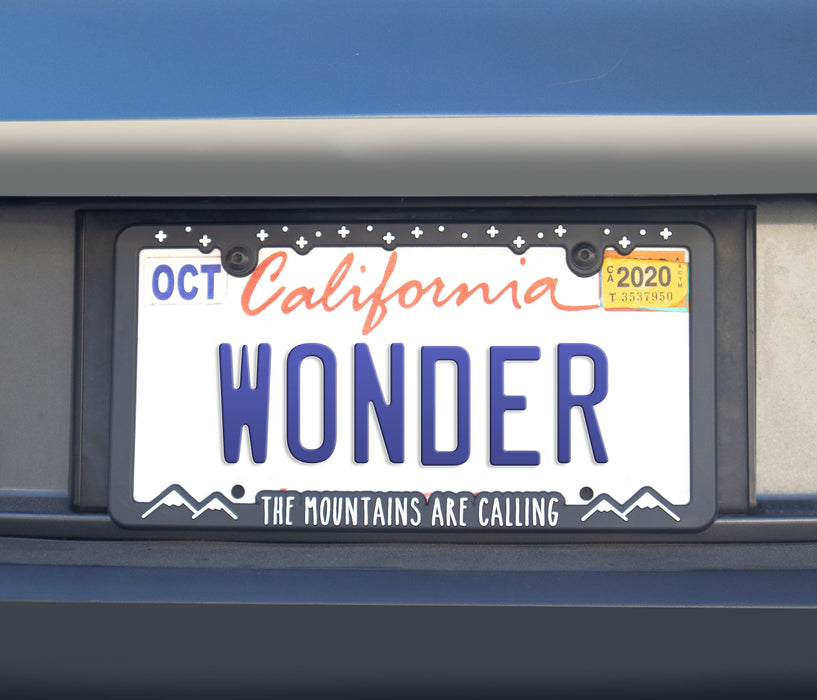 Mountains are Calling - License Plate Frame